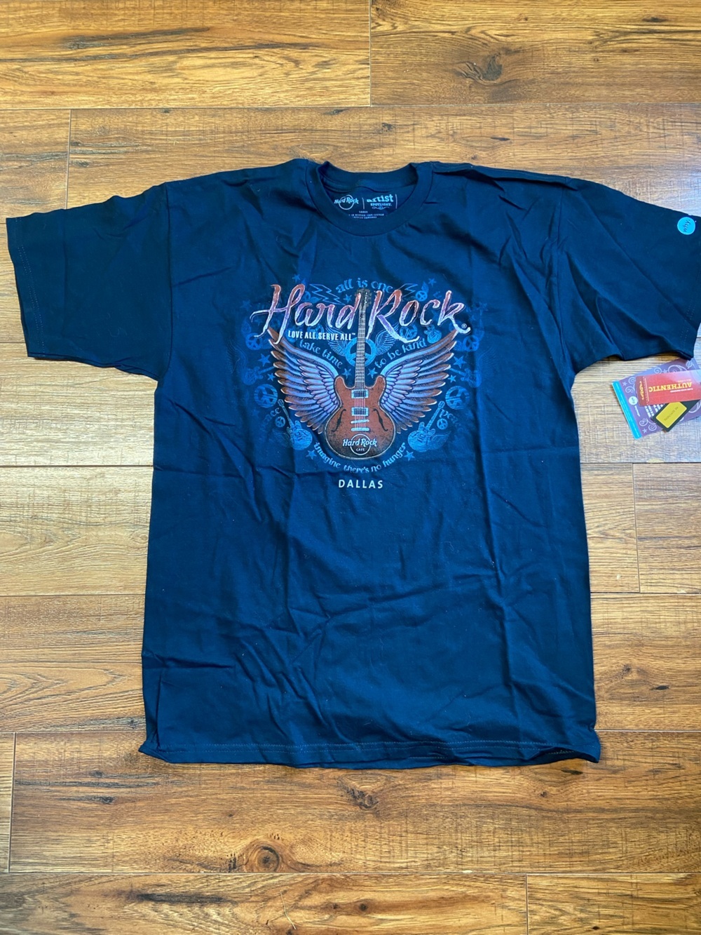 NWT RARE Hard Rock Cafe Dallas Texas John Lennon Imagine T-Shirt Large Authentic